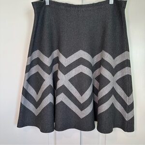 Elegant Gray A-Line Skirt